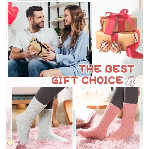 ❤️Women Fuzzy Socks Soft Warm Fluffy Sleep Thermal Plush Casual Cozy Home Socks - Picture 6 of 6